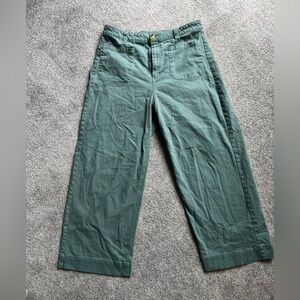 Princess Highway Spring Green Ankle Straight Leg Cotton Pants